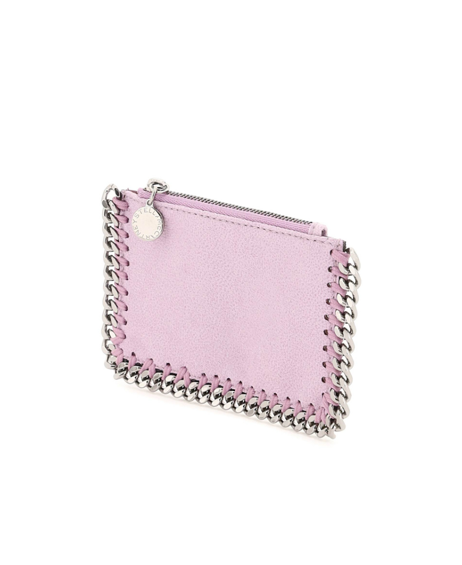 Stella Mccartney Falabella Zipped Cardholder In Purple