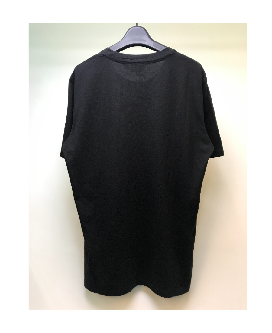 Just Cavalli Printed Round-necked T-shirt In Black