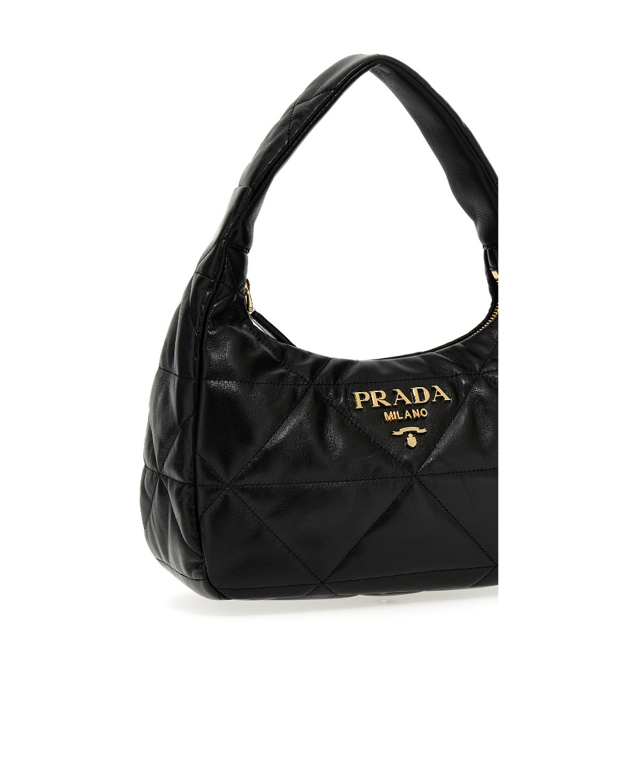 Shop Prada Logo-plaque Tote Bag In Black
