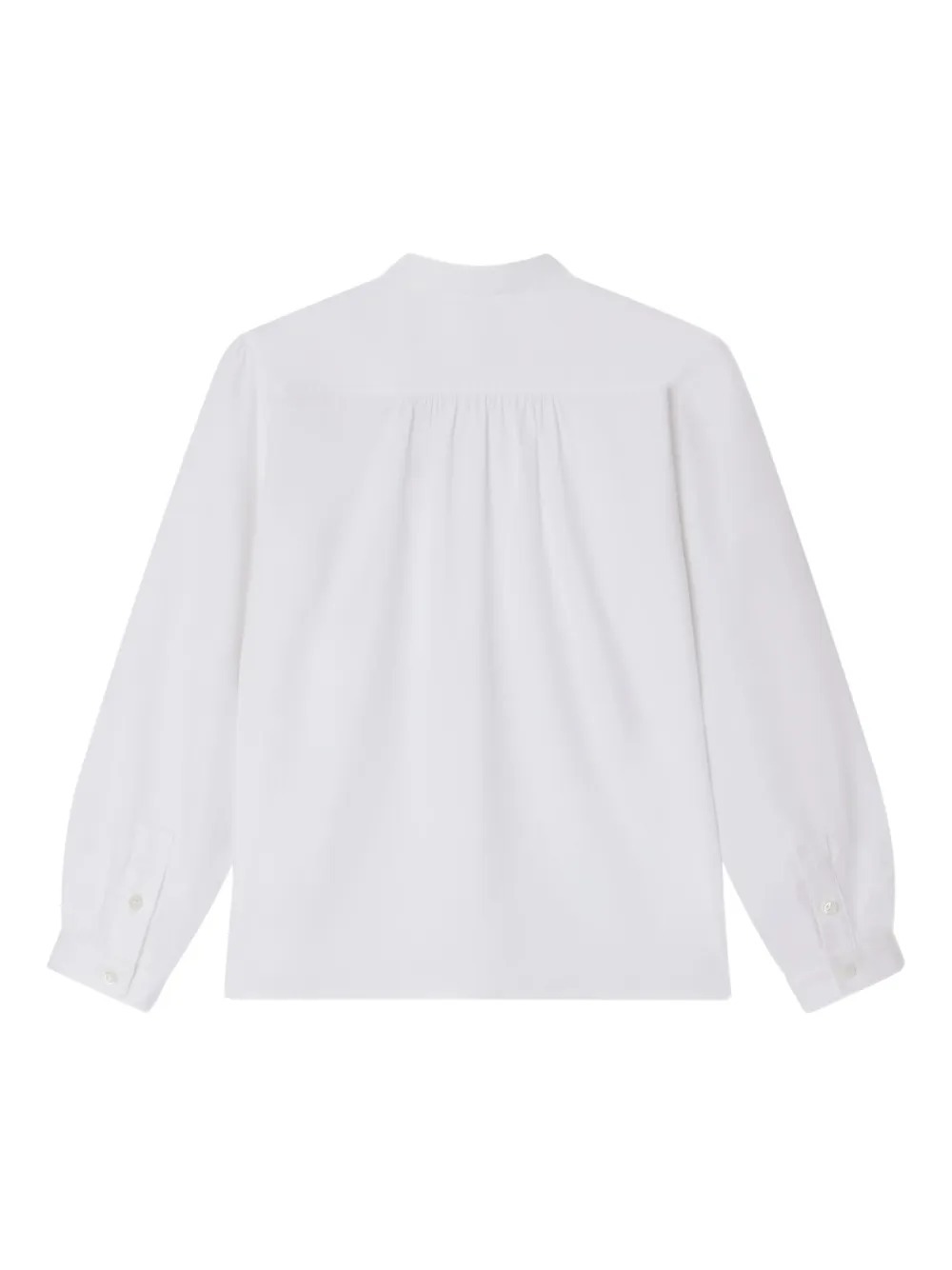 Bonpoint Ebora Blouse With Honeycomb Bib In White