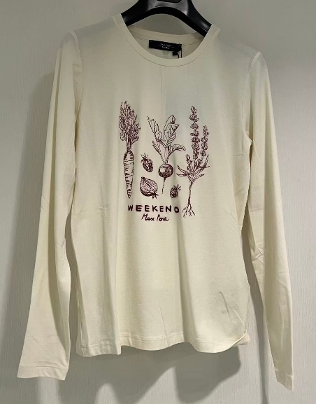 Weekend Max Mara Long Sleeve T-shirt In White