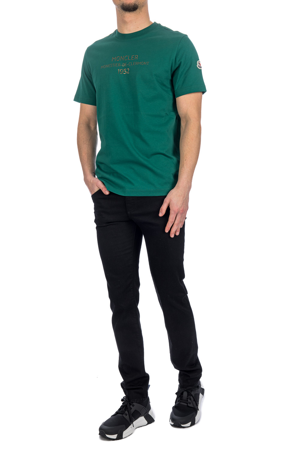 Moncler Short-sleeved T-shirt In Green