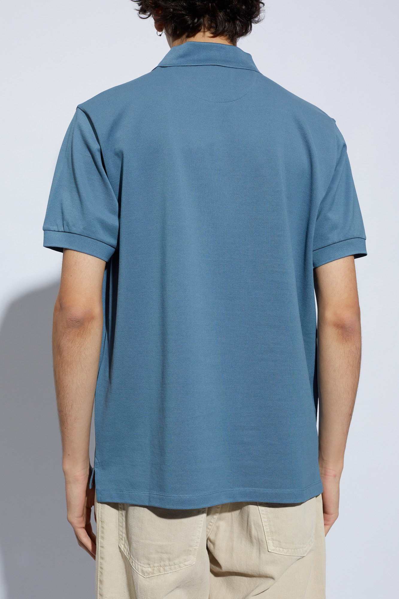 PAUL SMITH 'ARTIST STRIPE' COTTON POLO SHIRT