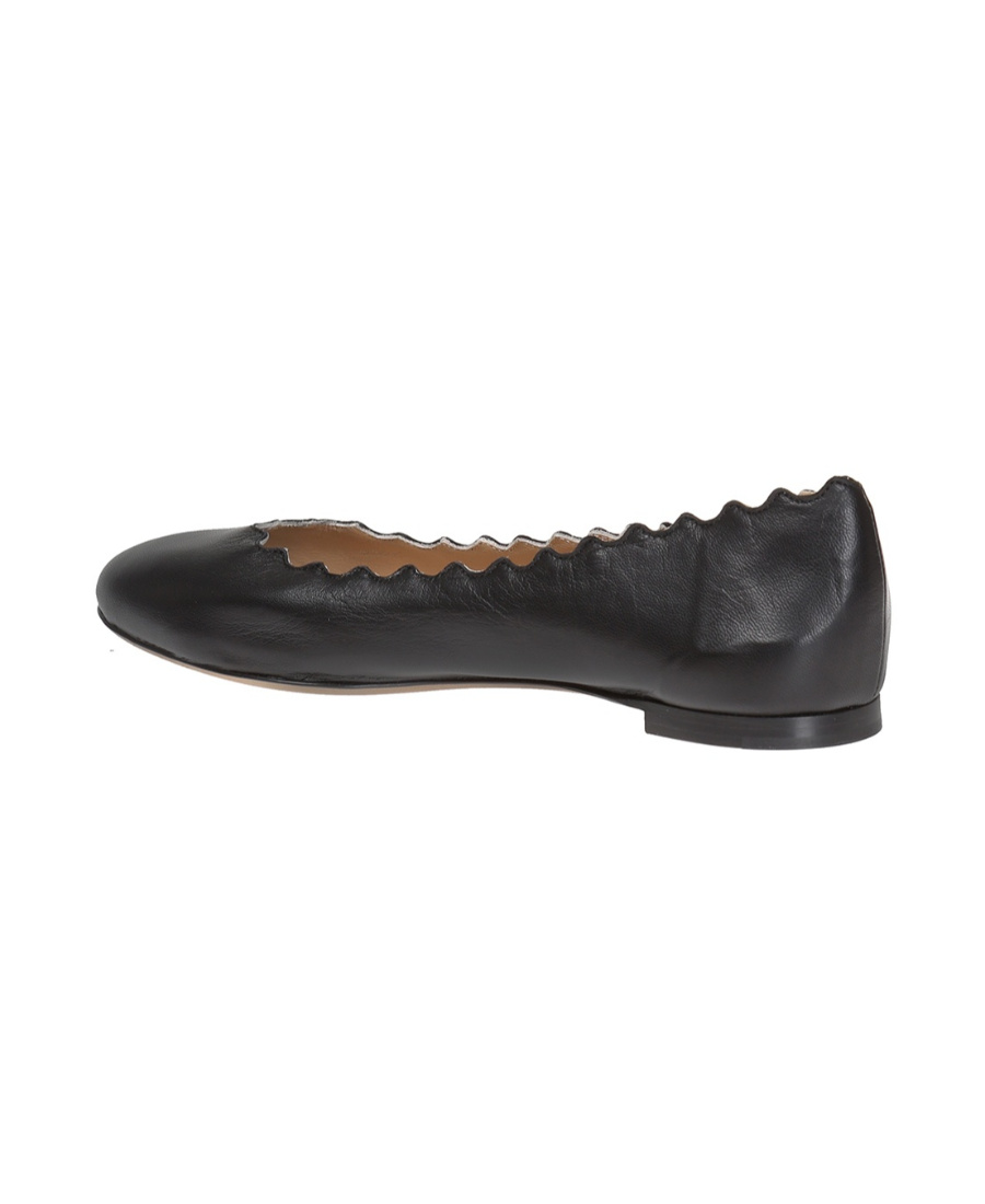 Shop Chloé Lauren Ballet Flat Shoes In Black