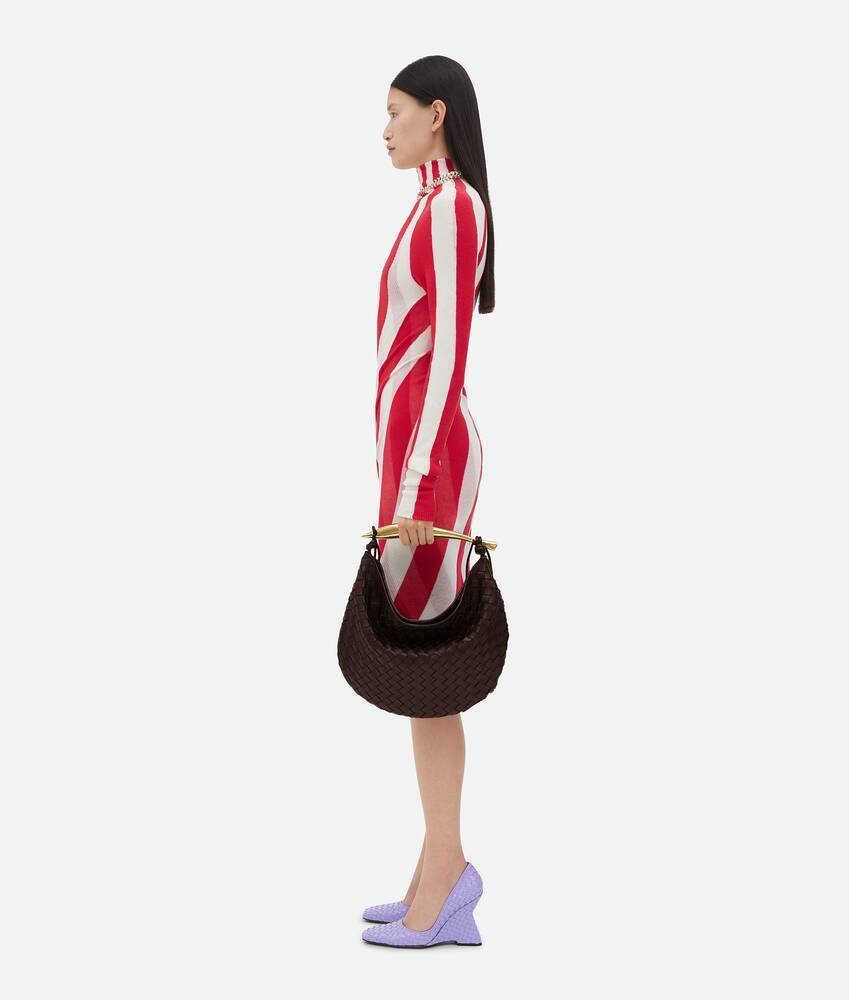 Bottega Veneta Sardine Leather Top Handle Bag In Black