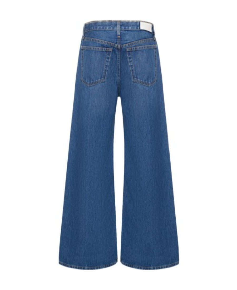 Re/done Five-pocket Jeans In Blue