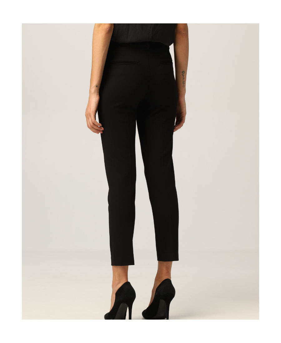 Pinko High Waist Pants In Black