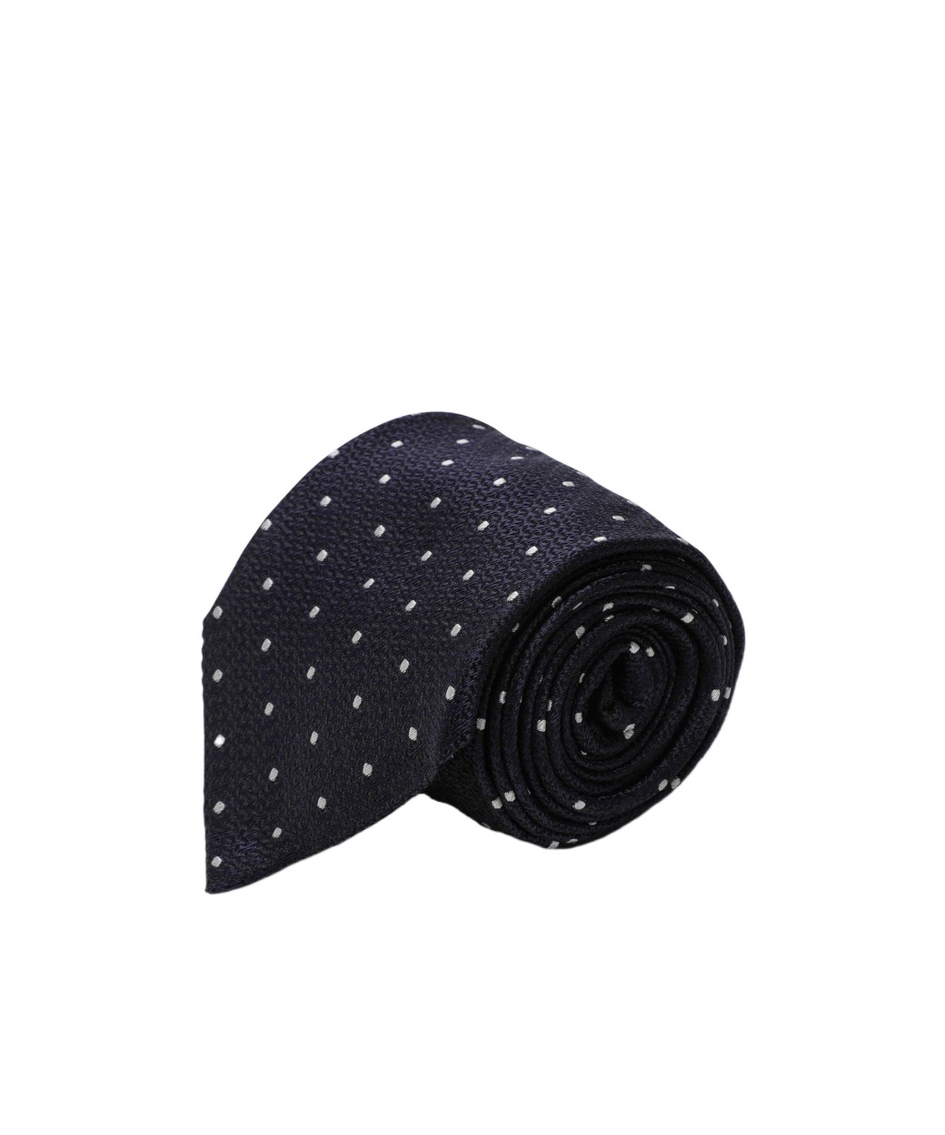 Destin Surl Polka Dot Silk Tie In Black