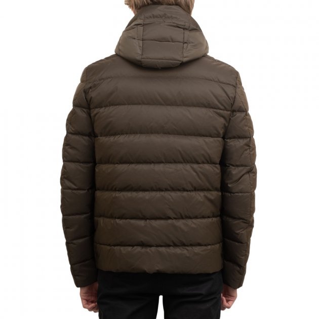 Paul & Shark Long-sleeved Quilted Down Jacket In Black