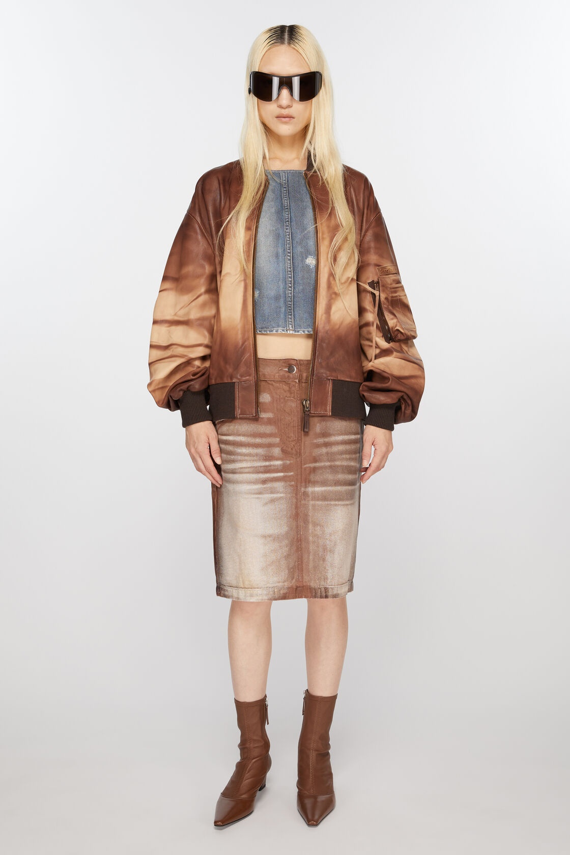 Acne Studios Ankle Boot In Brown