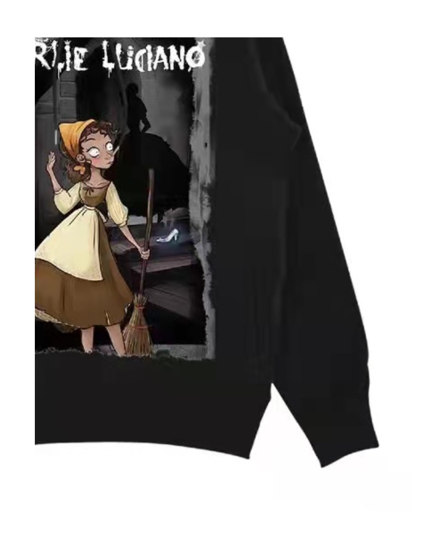 Charlie Luciano Black Hooded Hoodie In Black