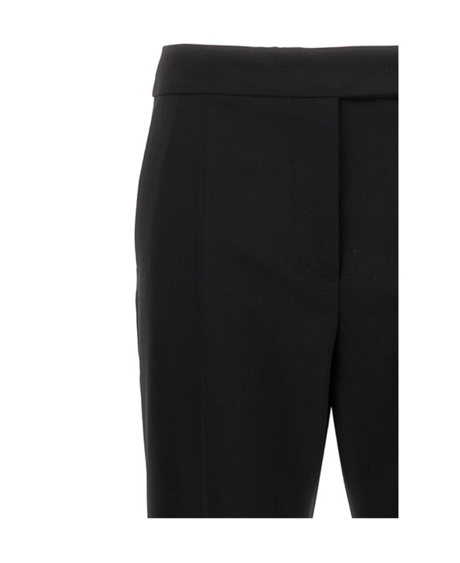 Max Mara Tailored Trousers With Pockets And Belt Loops In Black