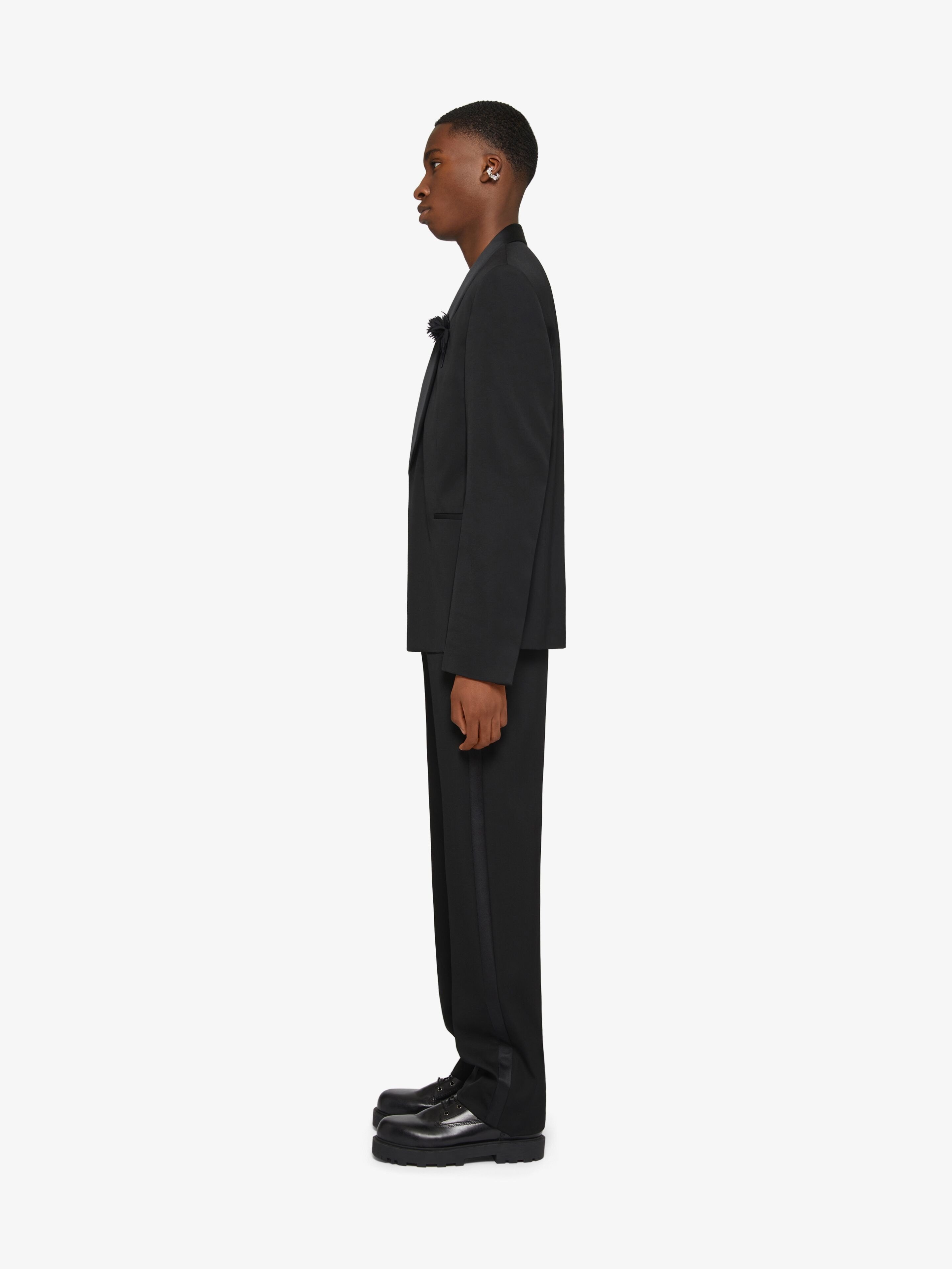 Givenchy Concealed-fastening Tailored Trousers In Black