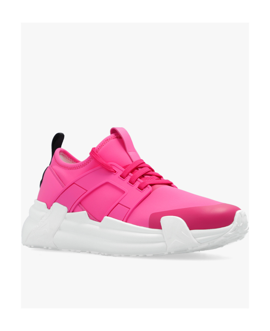 Shop Moncler Lunarove Low-top Sneakers In Red