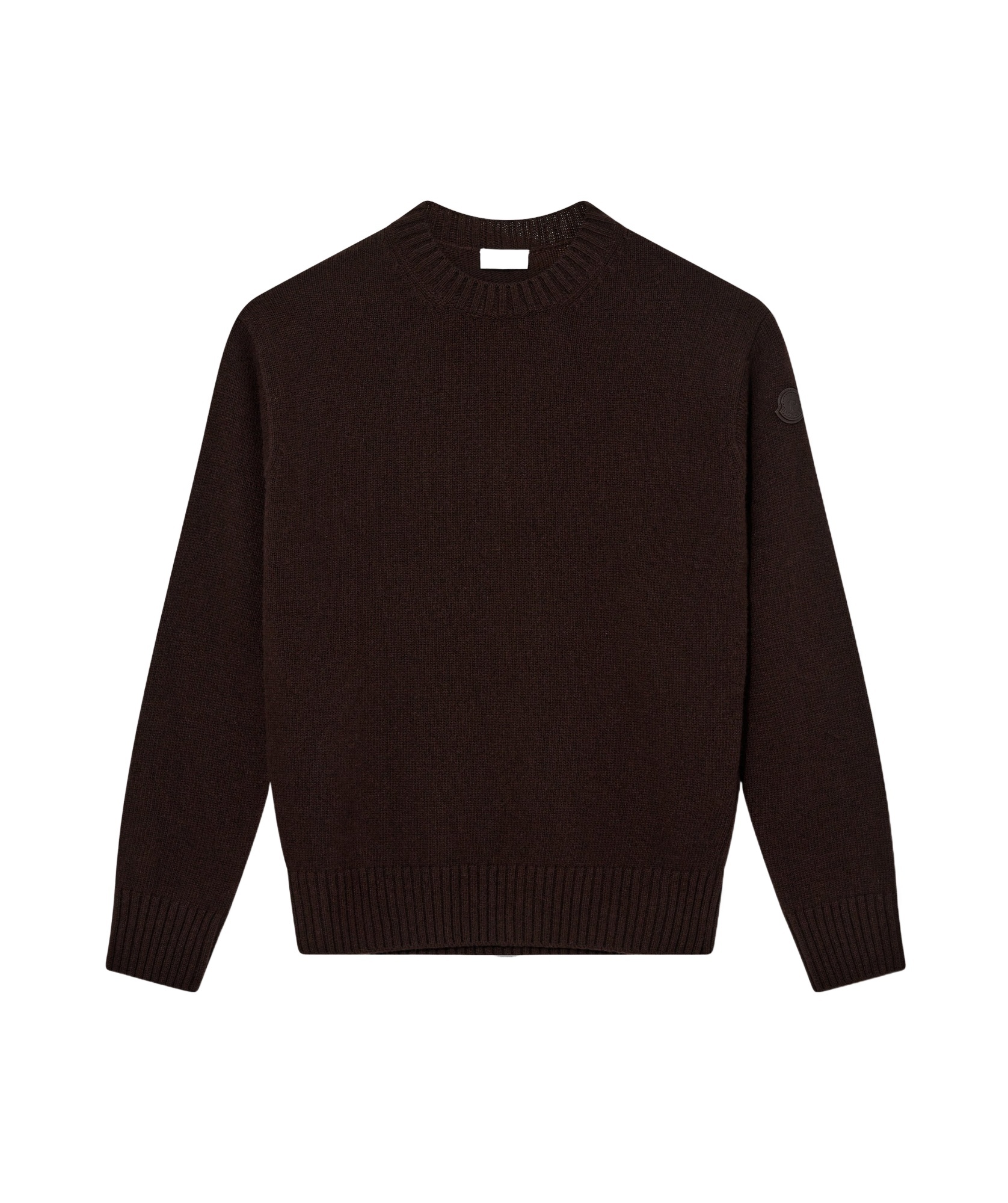 Moncler Long-sleeved Sweater In Brown