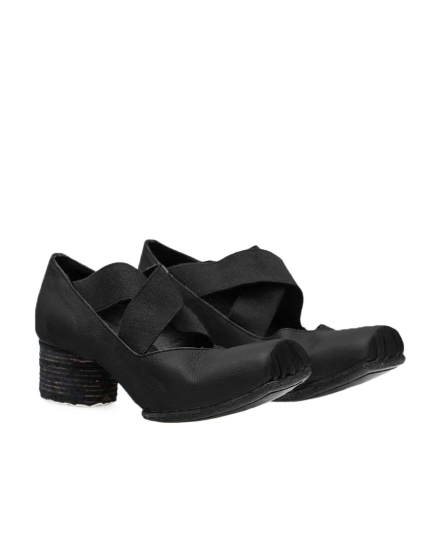 Uma Wang 25mm Square-toe Ballerina Shoes In Black