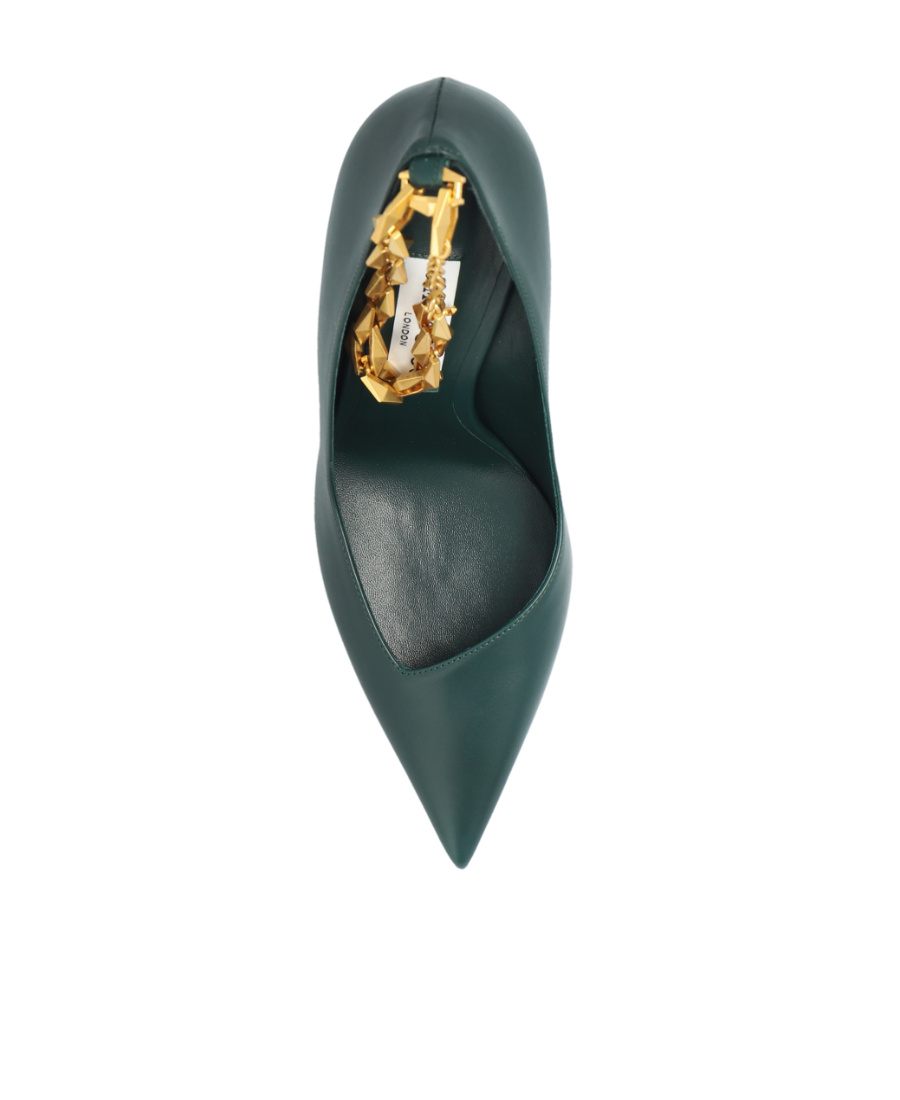 JIMMY CHOO DIAMOND TALURA 100MM LEATHER PUMPS