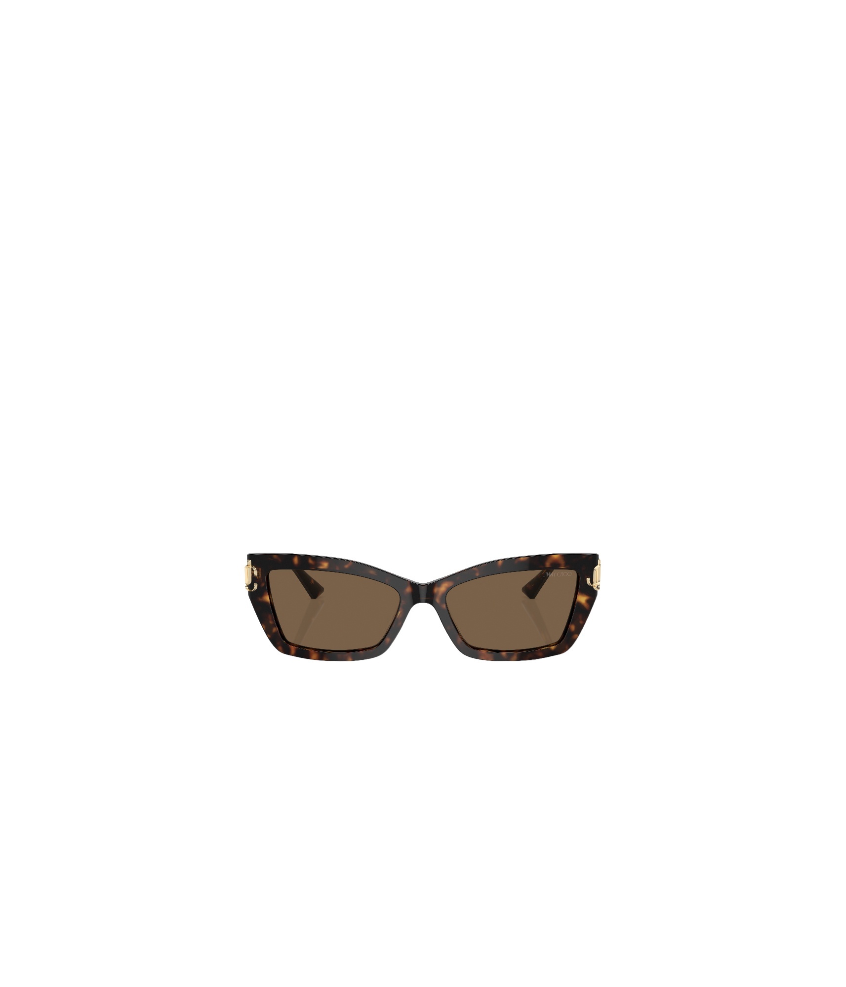 Jimmy Choo Eyewear Rectangle Frame Sunglasses In Brown
