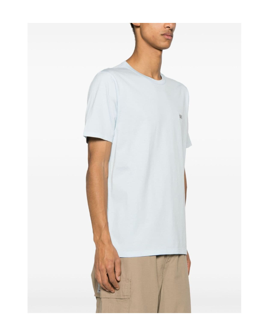C.p. Company Logo-patch Cotton T-shirt In White