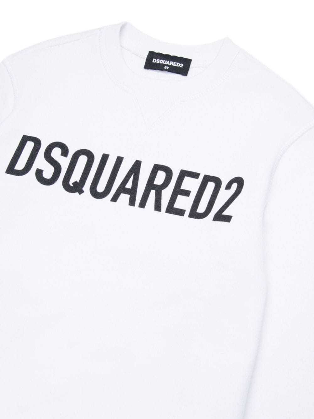 Dsquared2 Logo-print Cotton Sweatshirt In White