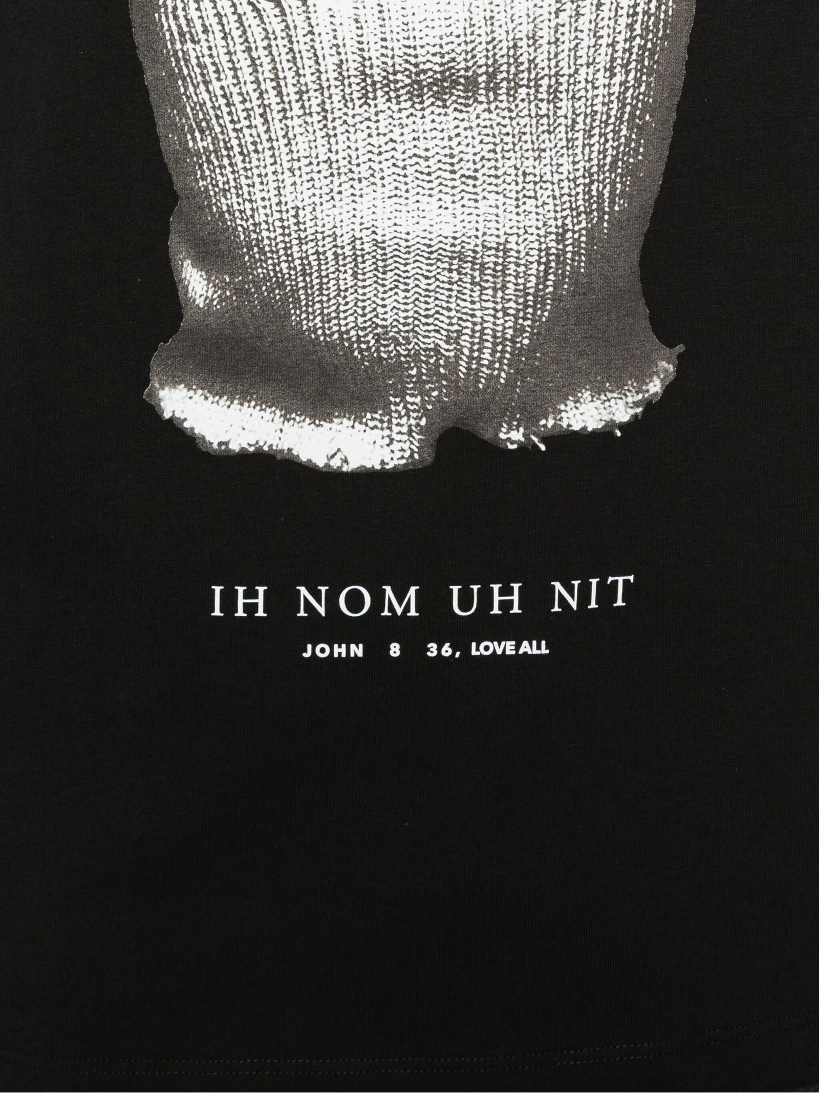 Ih Nom Uh Nit Mask-print T-shirt In Black