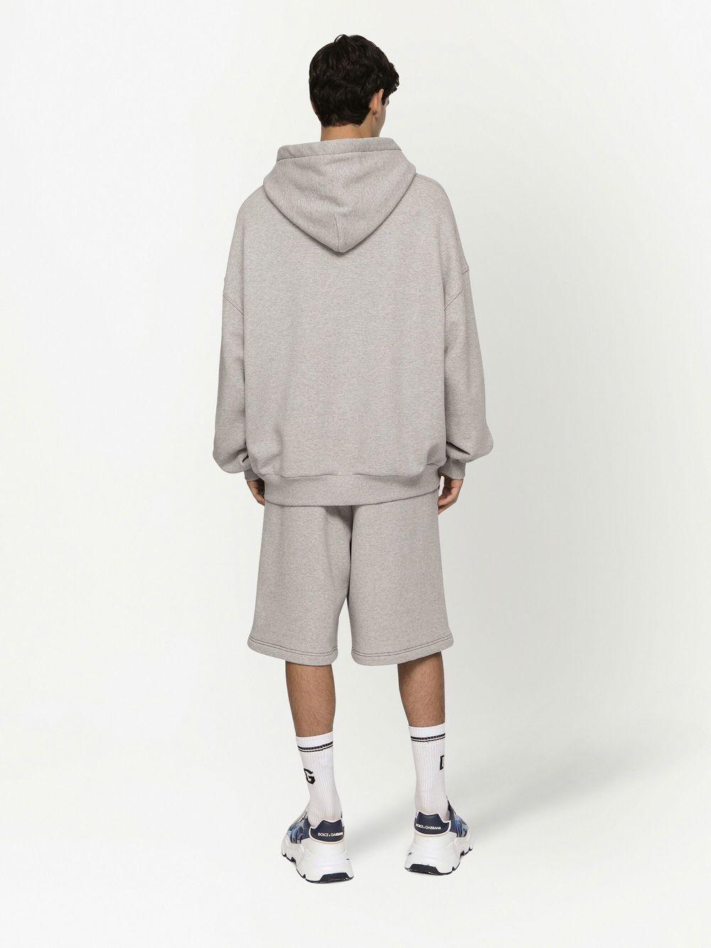 Dolce & Gabbana Drawstring-waist Track Shorts In Gray