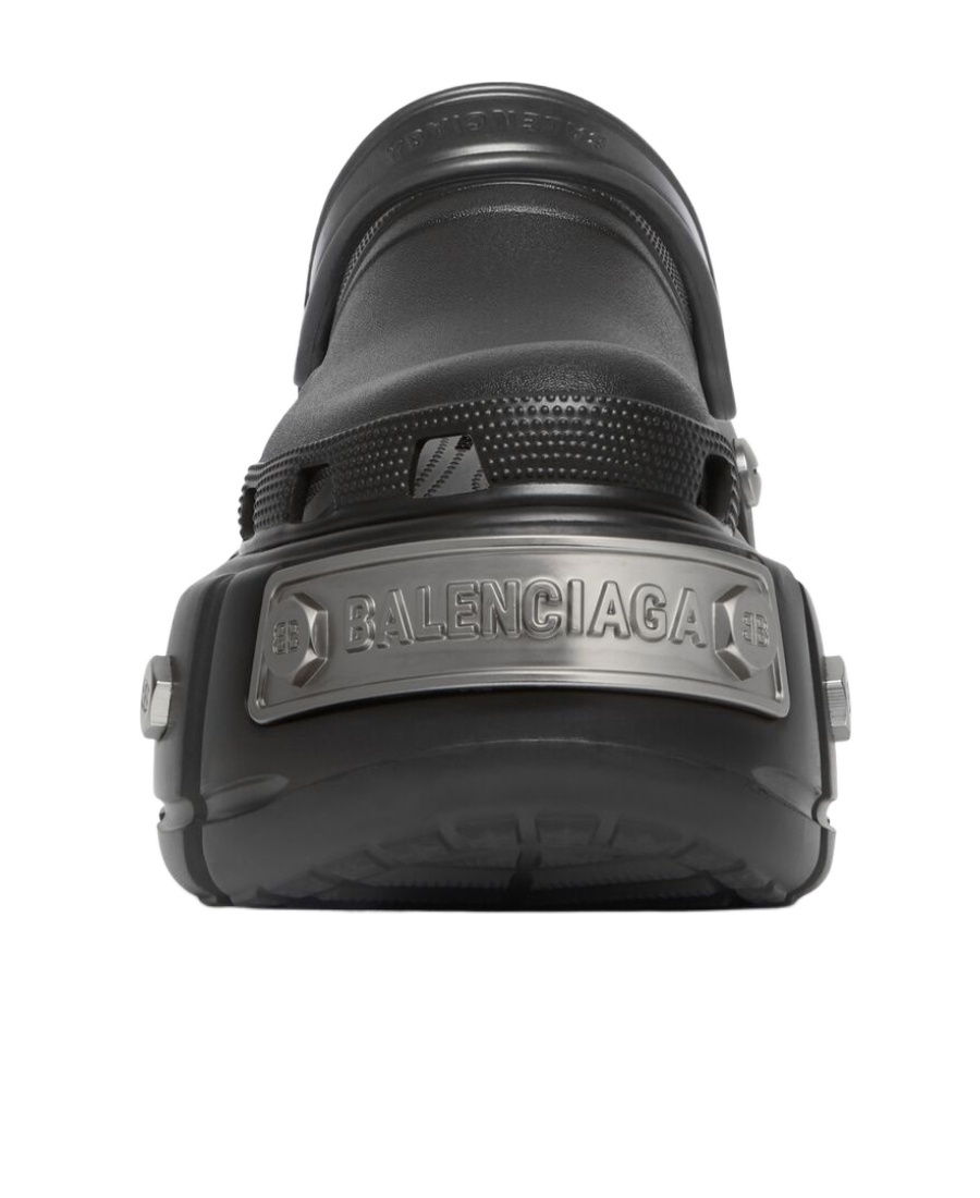 BALENCIAGA SANDALI SLIP-ON HARDCROCS DA DONNA IN NERO