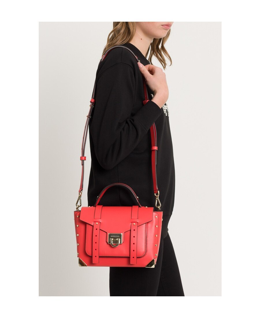 Shop Michael Michael Kors Logo Handbag In Red