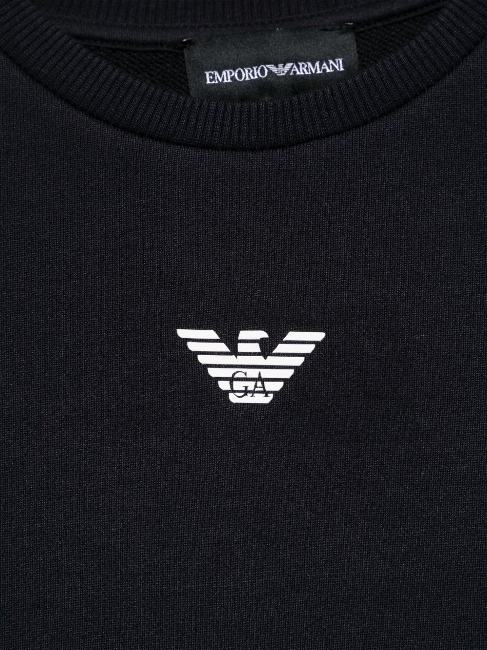 Emporio Armani Long Sleeve Sweatshirt In Black