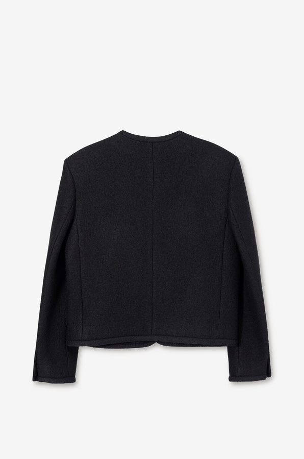 Dunst Tailored Tweed Jacket In Black