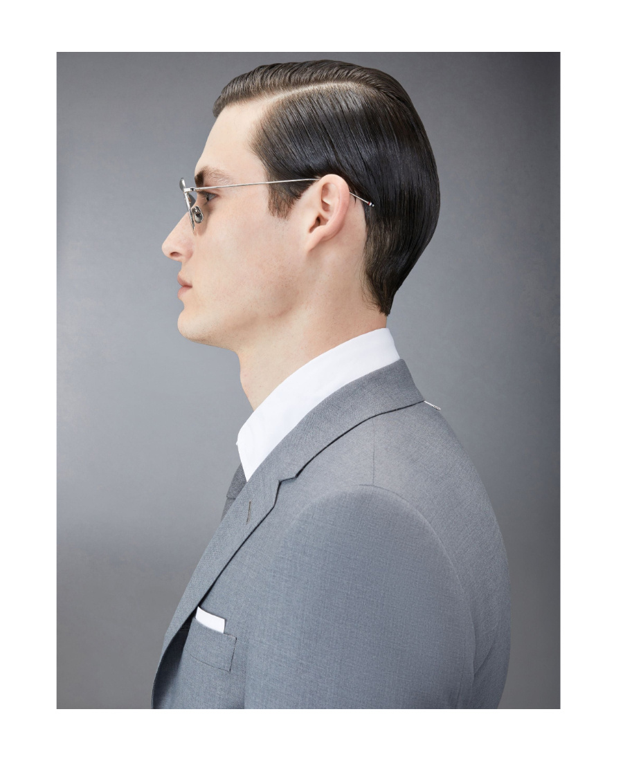 Thom Browne Pilot-frame Tinted Sunglasses In Blue