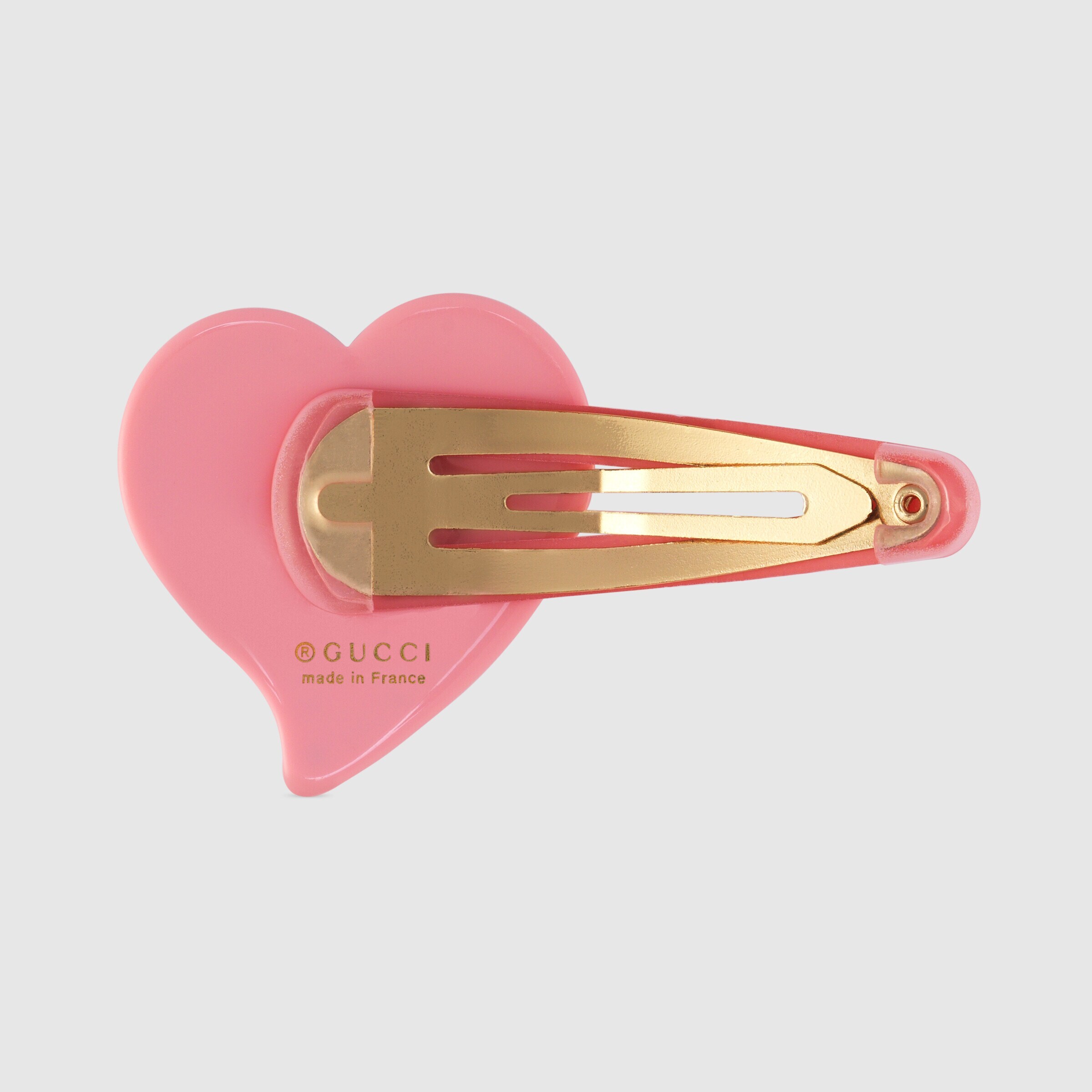Gucci Gg-motif Hair Clip In Pink