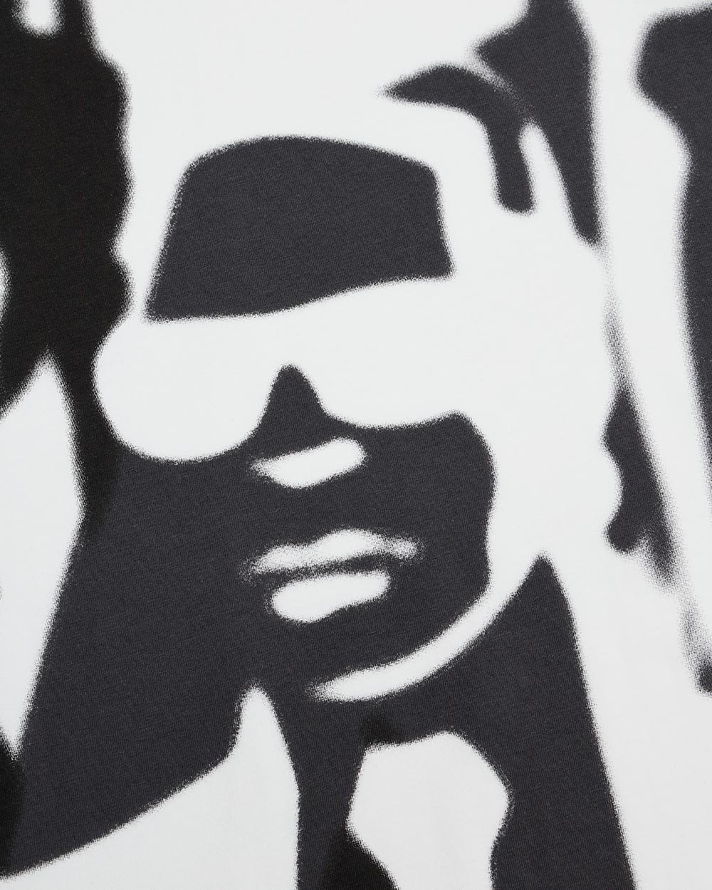 Karl Lagerfeld Long-sleeved Printed T-shirt In White