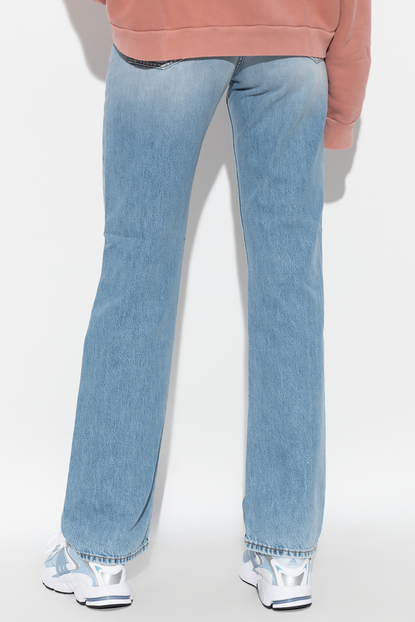 Acne Studios Multi-pocket Denim Trousers In Blue