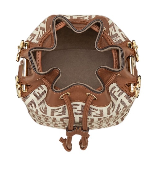 Fendi Luxurious Mini Handbag In Delicious Gianduia Color In Nude