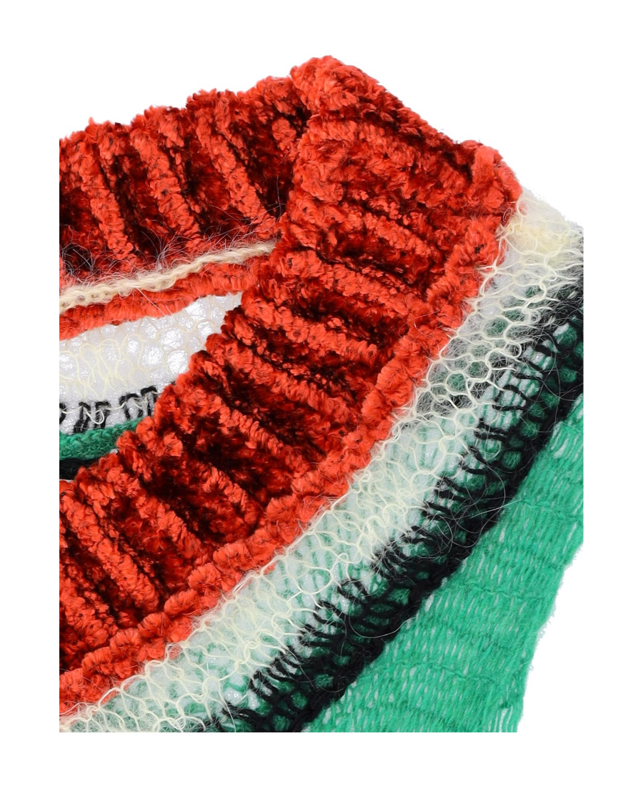Marni Open-back Open-knit Top In Green