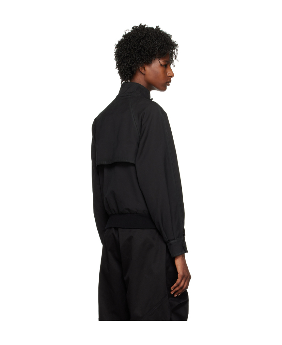 We11 Done Logo Zipper Casual Jacket In Black