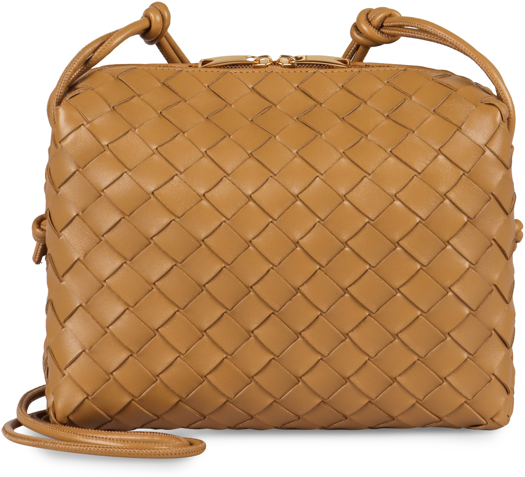Bottega Veneta Mini Loop Camera Bag In Brown
