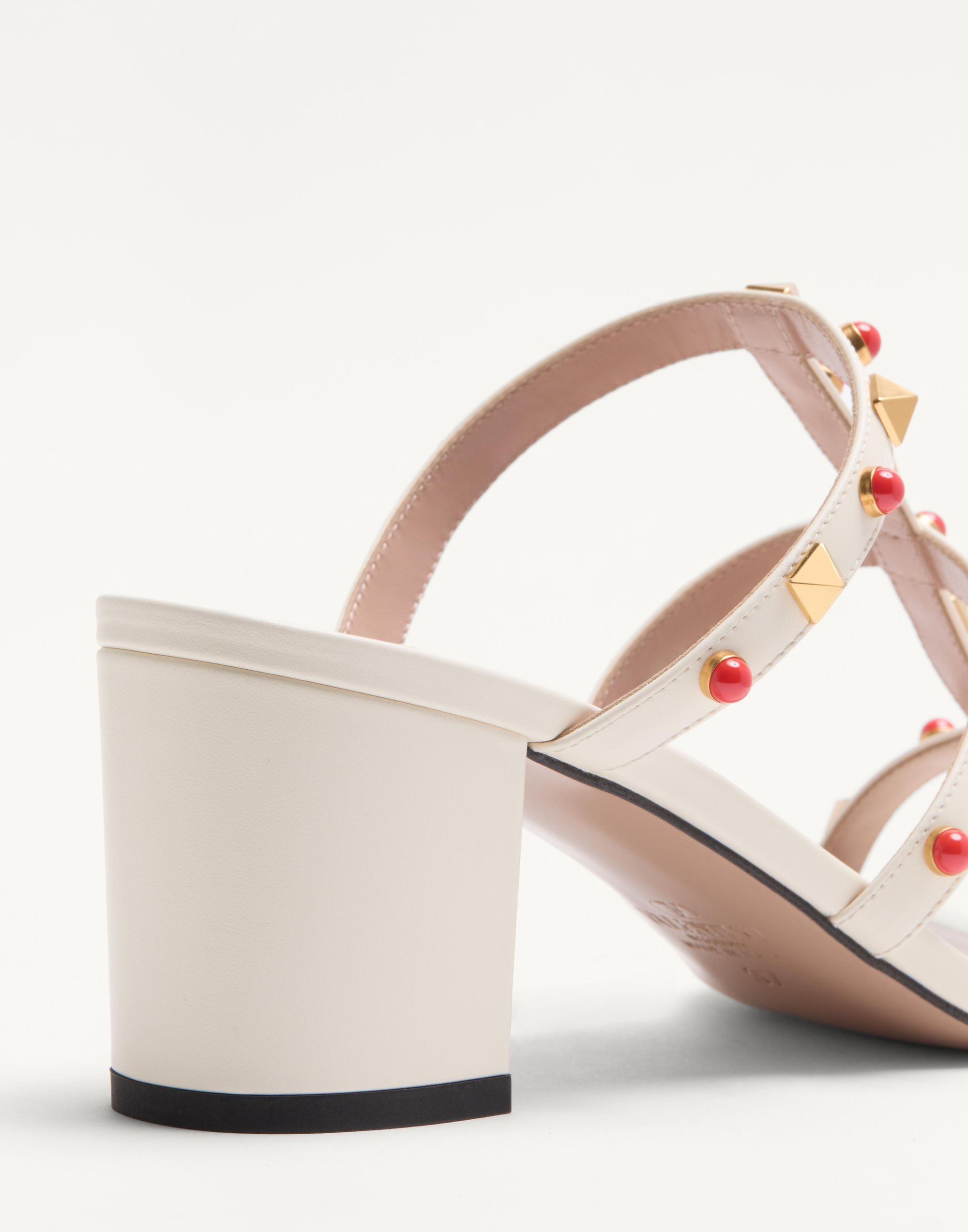 Valentino Rockstud T. 60 Block Heel Sandals In Multi