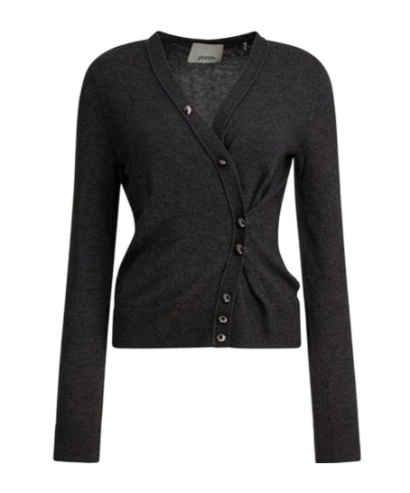 Isabel Marant Long Sleeve Cardigan In Black