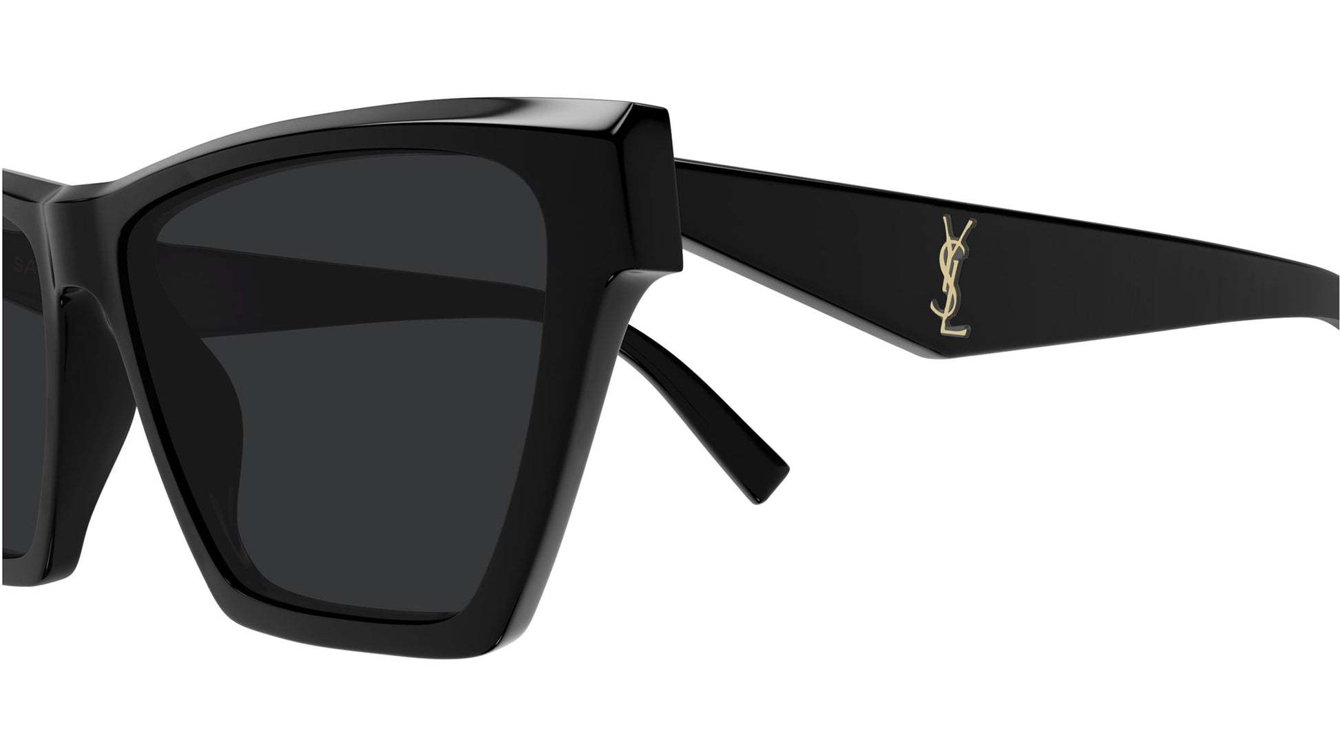 Saint Laurent Sl M103 Linea Monogram 005 Black Sunglasses In Black