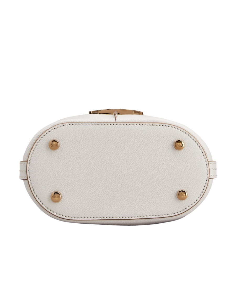 Shop Tod's Logo Hardware Bucket Bag In White