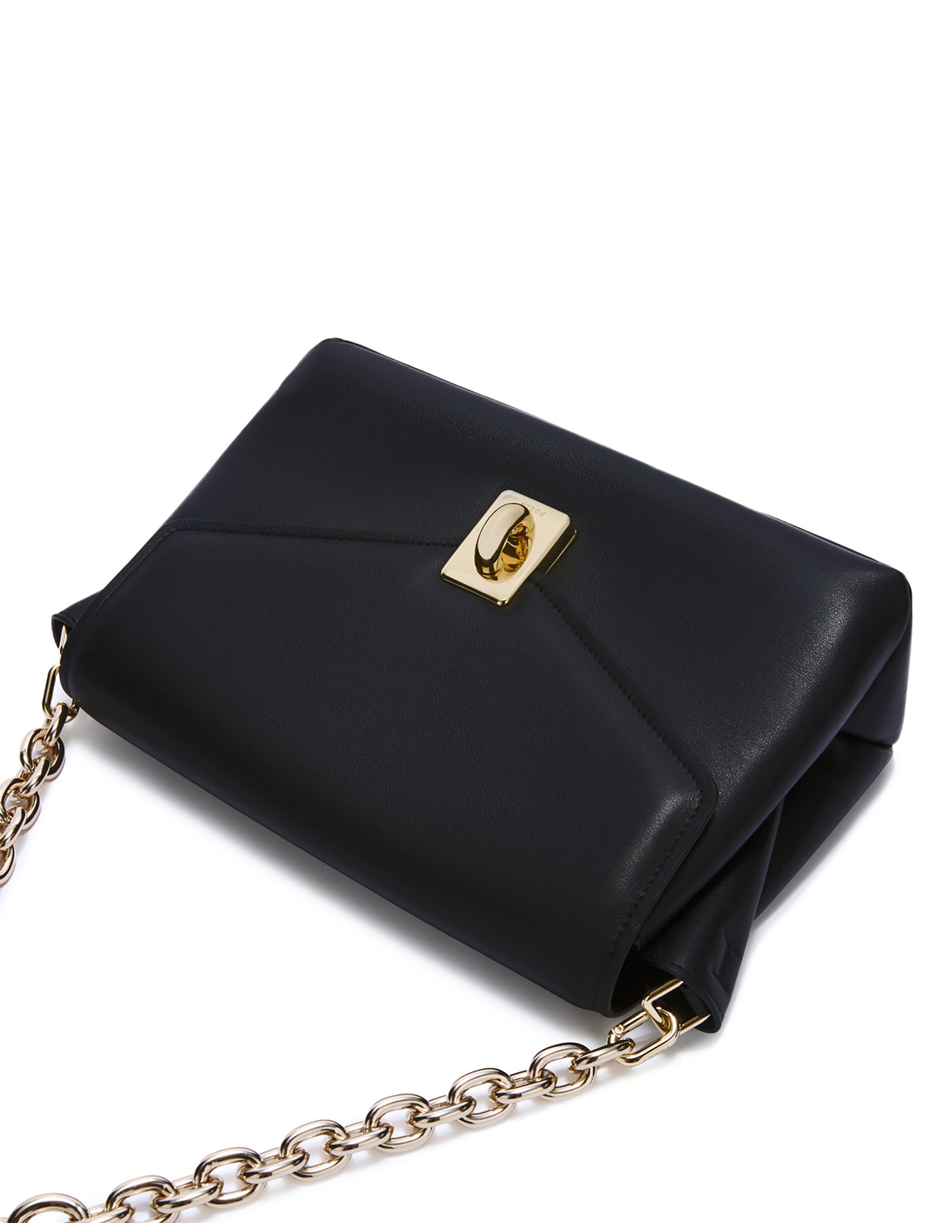 Furla Meridiana Shoulder Bag In Nero