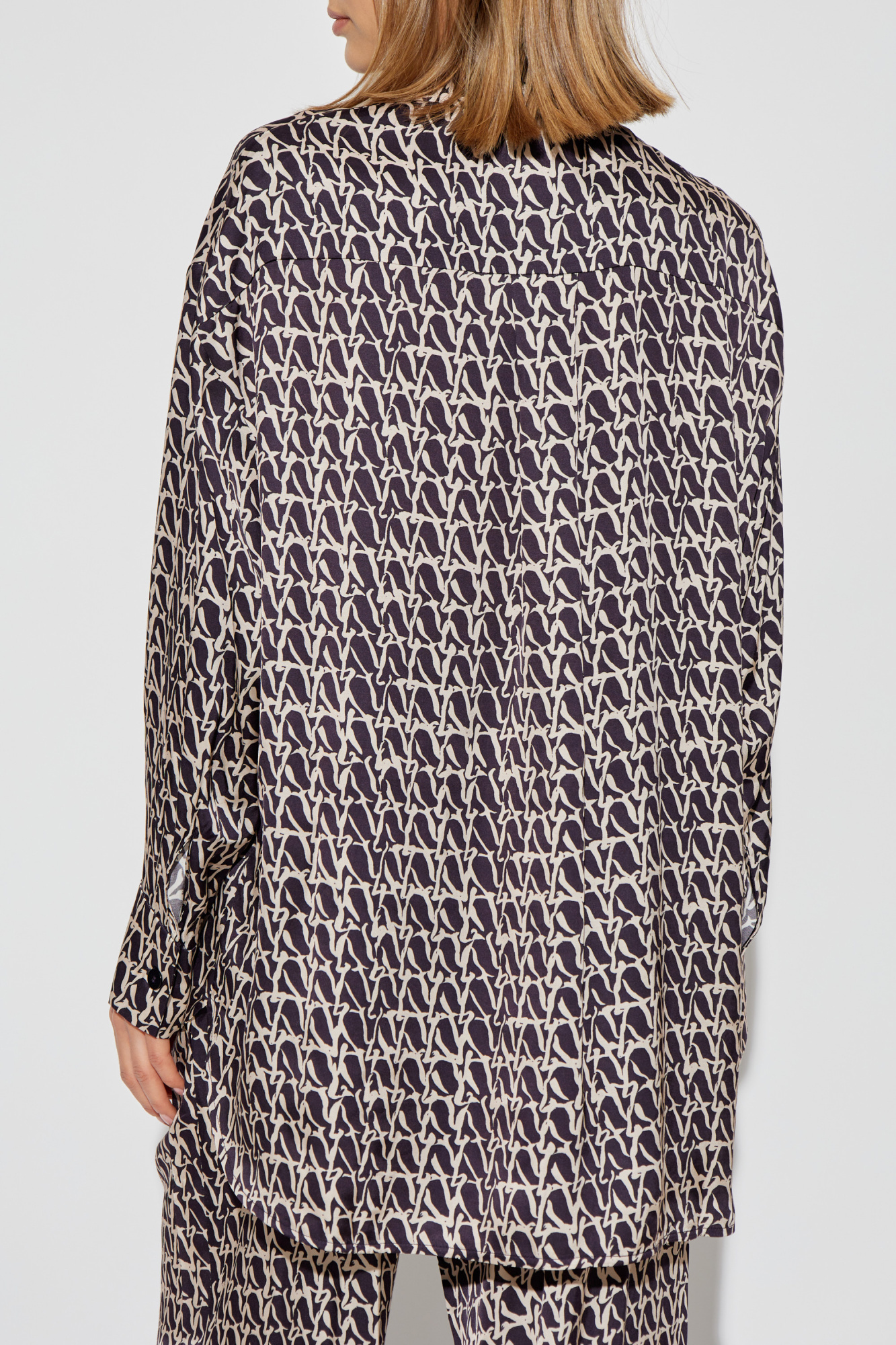 Shop Aeron Flint Printed Shirt In Black