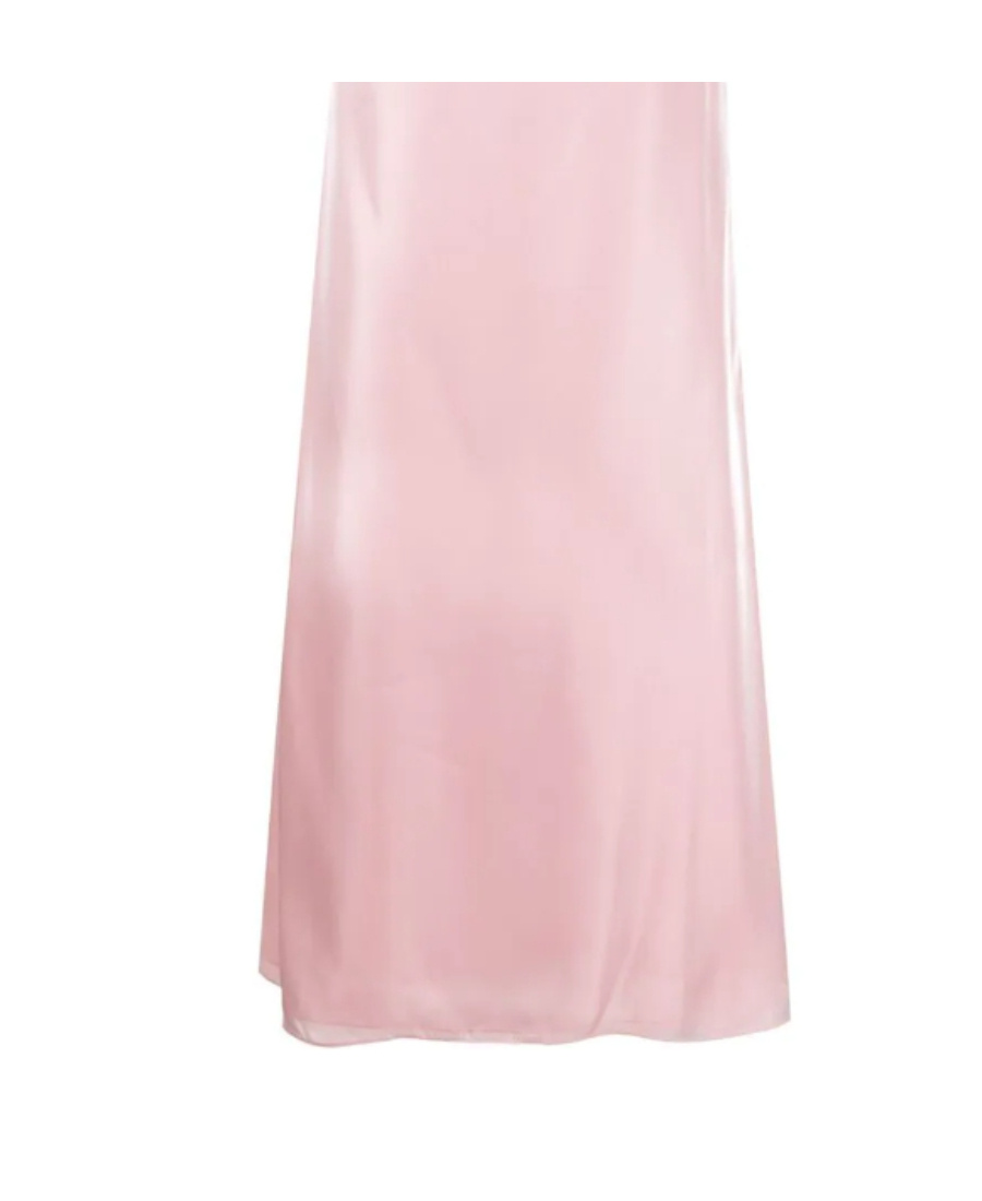 MIU MIU RUFFLE-DETAIL MIDI DRESS