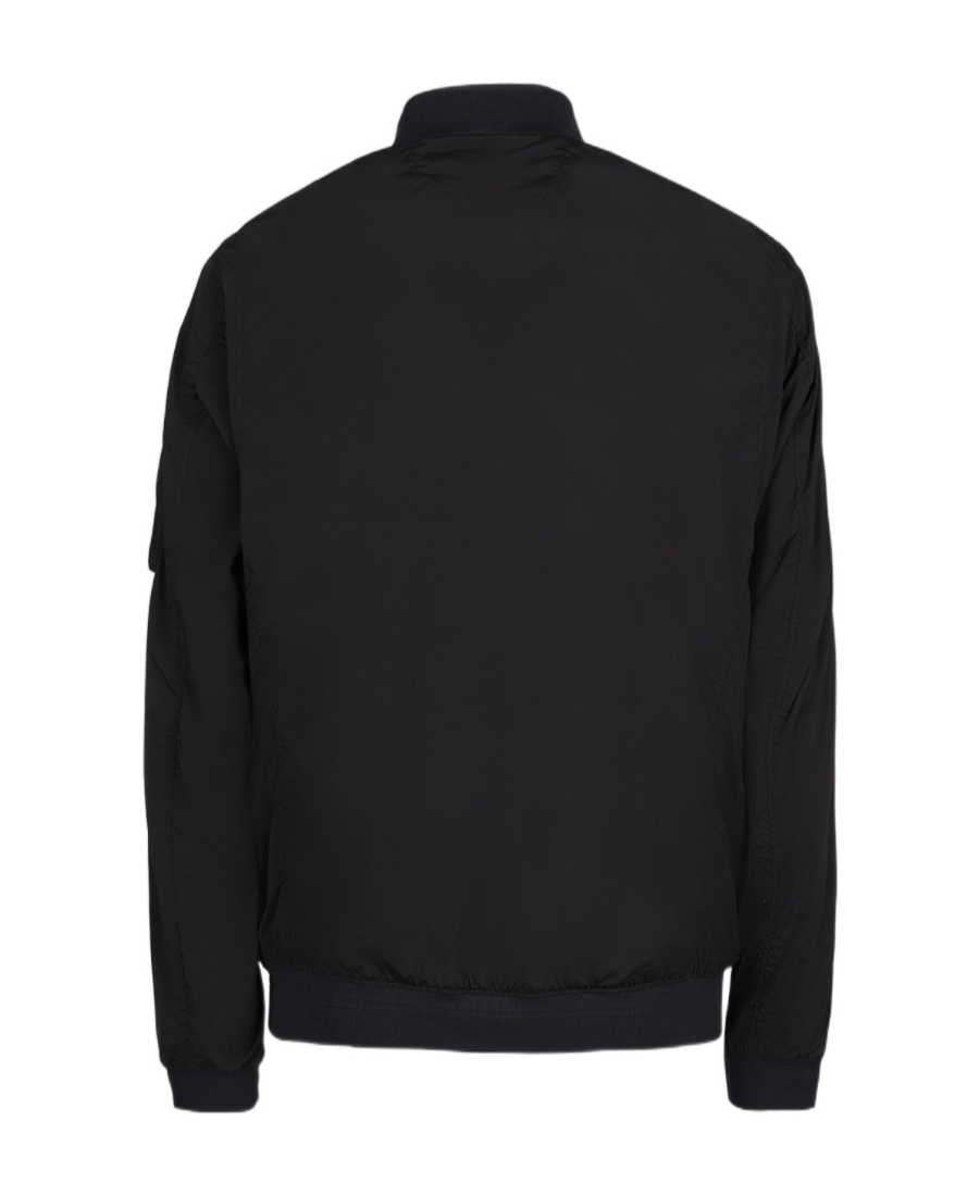 C.p. Company Black Lens Bomber Jacket In Black