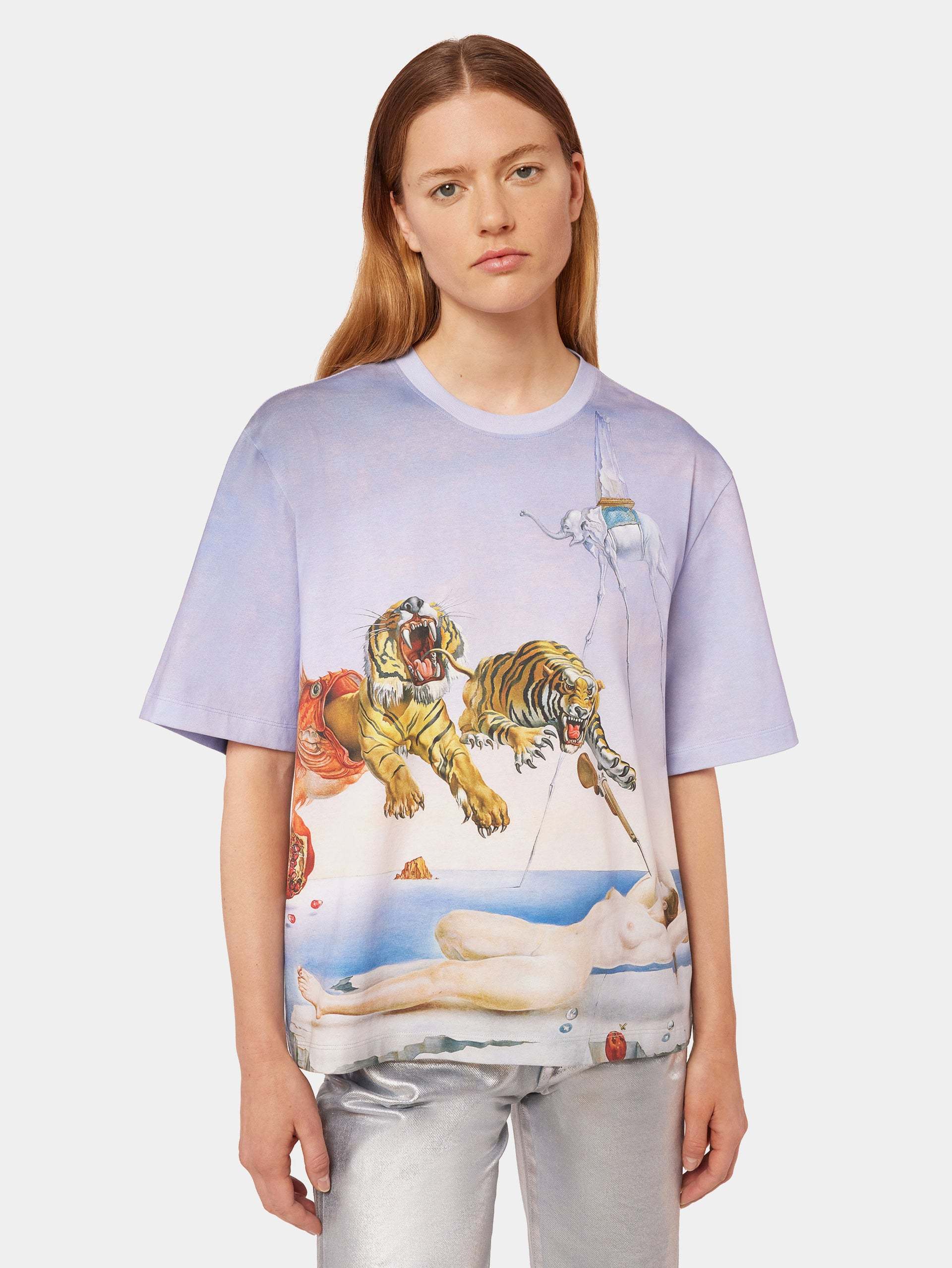 RABANNE ALL-OVER GRAPHIC PRINT T-SHIRT