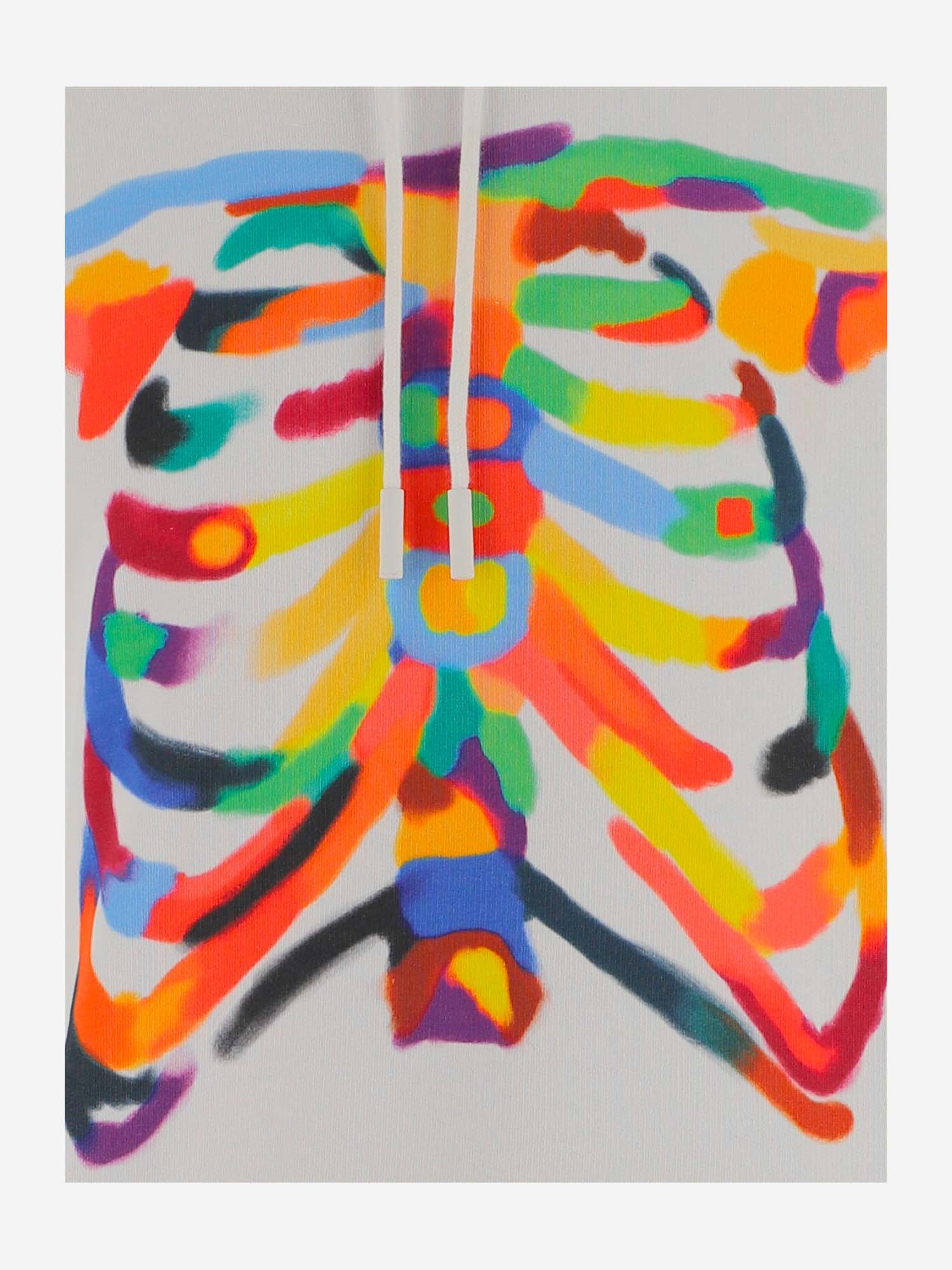 Marcelo Burlon County Of Milan Graphic-print Cotton Hoodie In White
