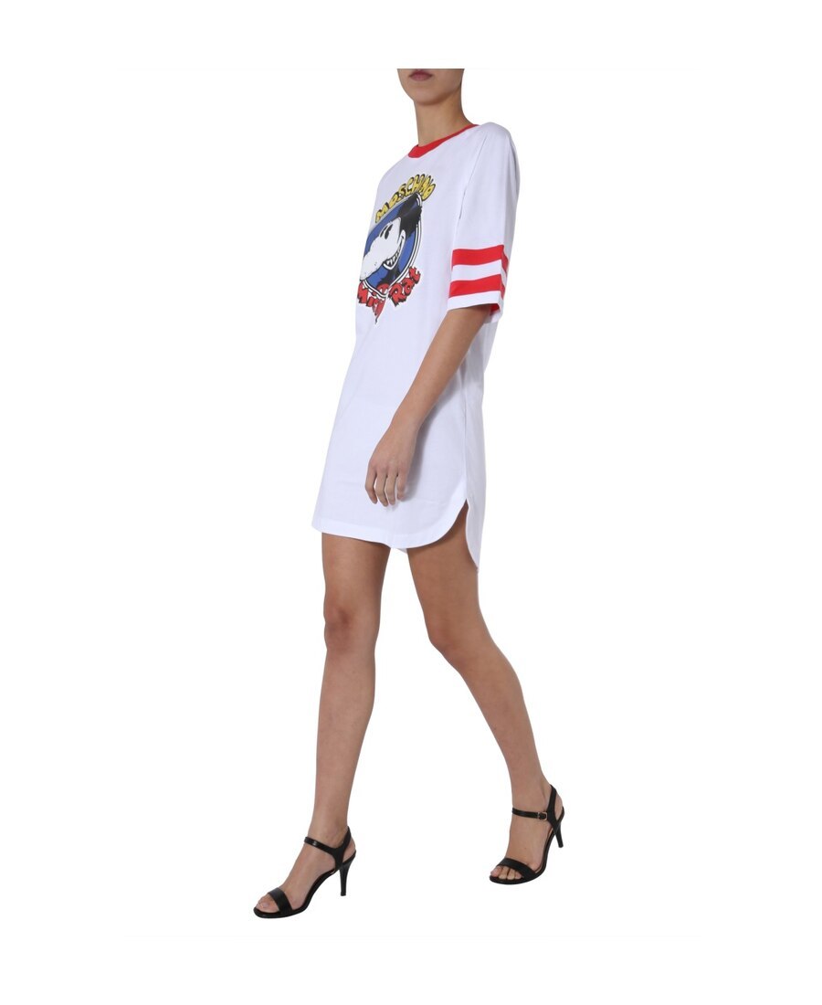 Moschino Short-sleeved Dress In White