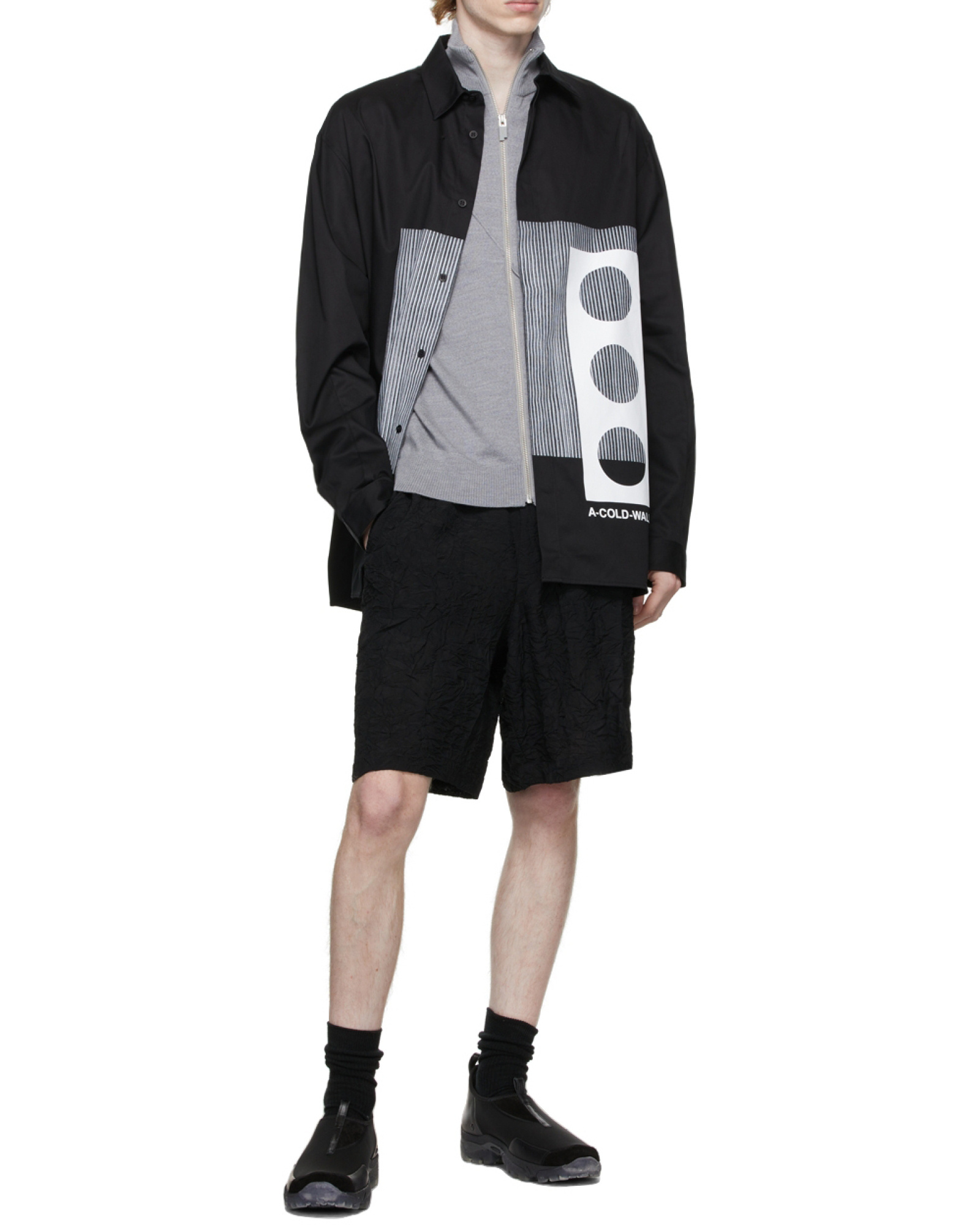 A-cold-wall* Black Logo Shirt In Black